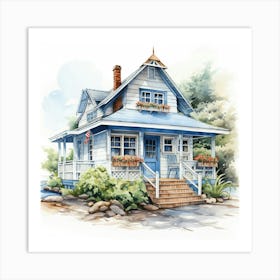 Cottage Painting Art Print