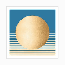 Golden Sun - Modern Boho Art Print