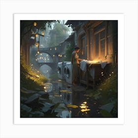 City At Night Art Print