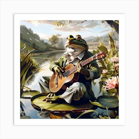 The Frog Minstrel Art Print