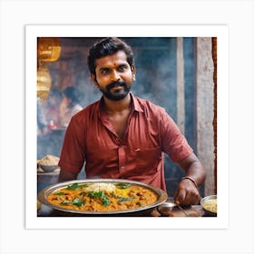 south indian ai art food Art Print