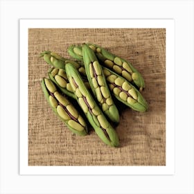 Pea Pods Art Print