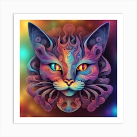 Magical Cat 7 Art Print