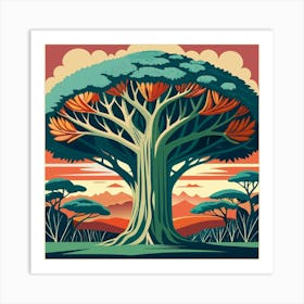 Atherton Tableland S Curtain Fig Tree Australia 2 Art Print