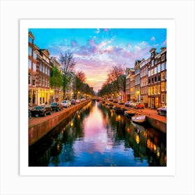 Amsterdam In A Row 12 Art Print