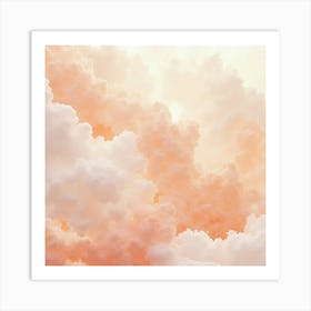 Peach Clouds Affiche