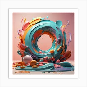 Splatter Art Art Print