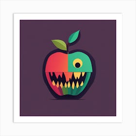 Monster Apple Art Print