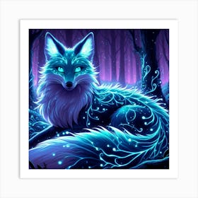 A mystical fox 3 Art Print