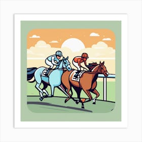 Horse Racing 14 Art Print