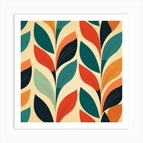 Abstract Leaves 1 Art Print