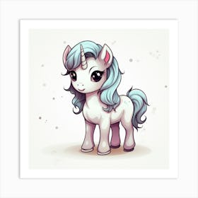 Cute Unicorn 560 Art Print