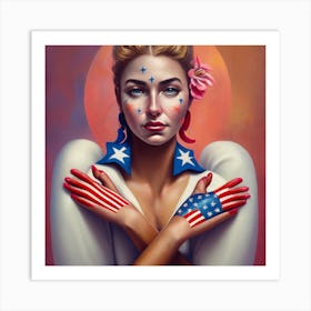 American Girl 7 Art Print