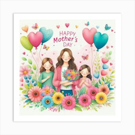 Mother's Day Gift Idea Motherhood Art Print