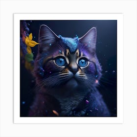 Cat Galaxy (101) Art Print