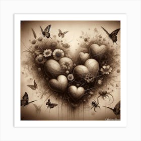 Heart Of Love Art Print