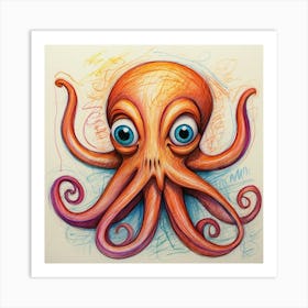 Octopus 121 Art Print