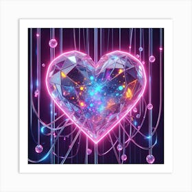 Heart Of Diamonds Art Print