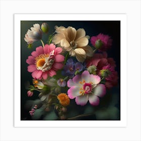 Flowers In A Vase 4 Art Print