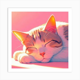 Cat Painting 4 Art Print