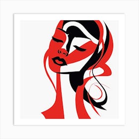 Woman'S Face 3 Art Print