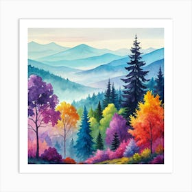 Smoky Mountains Art Print