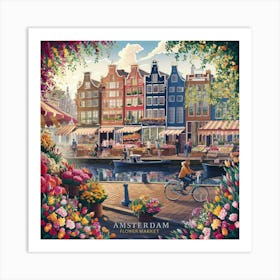 Amsterdam Flower Market 3 Art Print