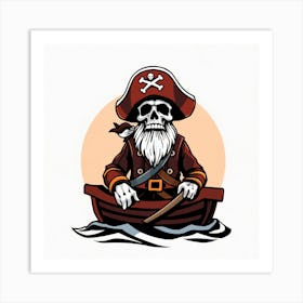 Old pirate  Art Print