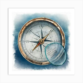 Compass 6 Art Print