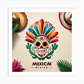 Mexican Skull 82 Art Print