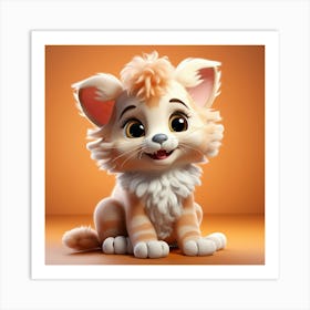 Cute Kitten 8 Art Print