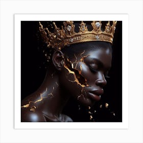 Gold Tiara Art Print