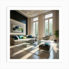 Modern Living Room 2 Art Print