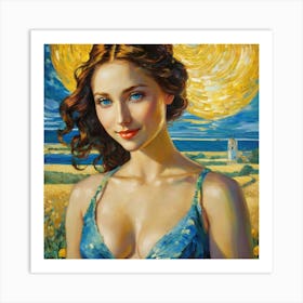 Portrait Of A Woman jk Art Print