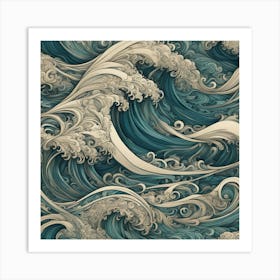 Great Wave 6 Art Print