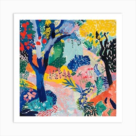 Into the Garden Series in Style of Matisse 5 Art Print