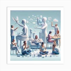 Group Of People 1 Art Print