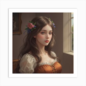 Portrait Of A Girl 2 Art Print