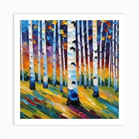 Birch Trees 15 Art Print