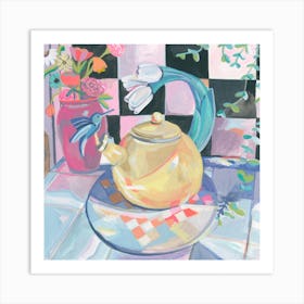 Rainbow Teapot Art Print