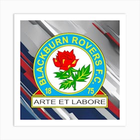 Blackburn Rovers F.C Logo Wall Art 19 Art Print