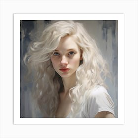 Caucasian Woman Art Print