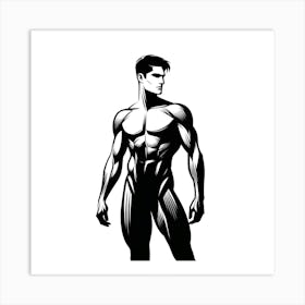 Muscular Man 4 Art Print