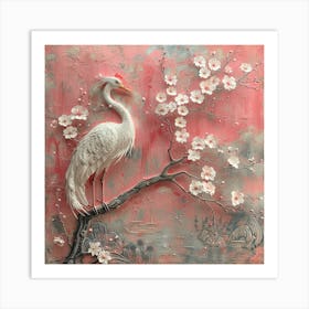 Chinese Crane Art Print