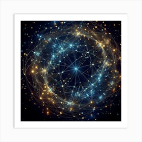 Abstract Space Background Art Print