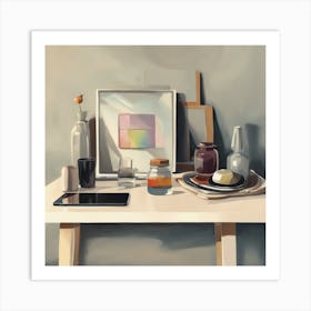 Of A Table Art Print