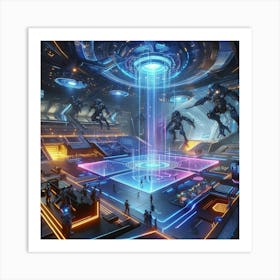 Futuristic City 20 Art Print