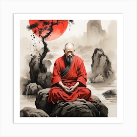 Buddha In Meditation Art Print