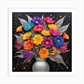 Flowers In A Vase 18 Art Print