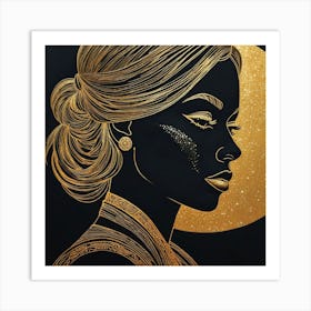 'Golden Girl' 1 Art Print